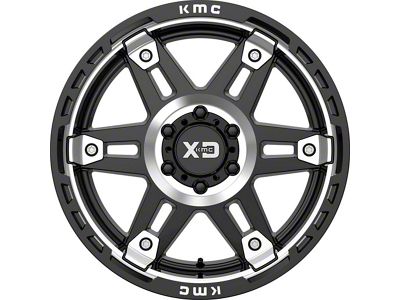 XD Spy II Gloss Black Machined 6-Lug Wheel; 20x9; 18mm Offset (07-13 Silverado 1500)