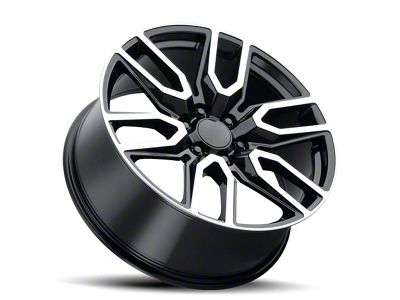 Voxx Replica Denali Style Gloss Black Machined 6-Lug Wheel; 20x9; 27mm Offset (99-06 Silverado 1500)