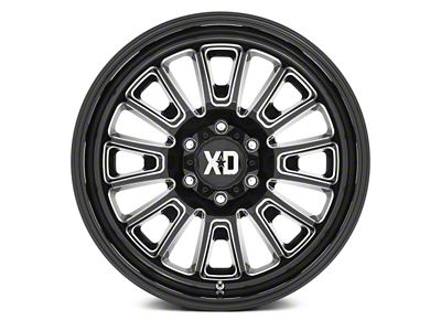 XD Rover Gloss Black Milled 6-Lug Wheel; 24x12; -44mm Offset (21-24 Yukon)