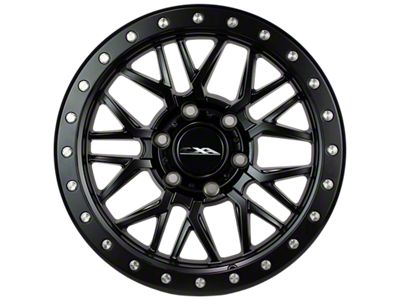 CXA Off Road Wheels CX1 MESH Full Matte Black 6-Lug Wheel; 17x9; 0mm Offset (07-13 Silverado 1500)