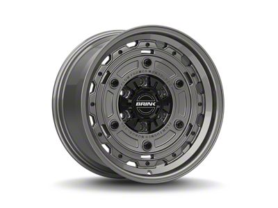 Brink Wheels Barracks Vivid Titanium 6-Lug Wheel; 17x8.5; 0mm Offset (07-13 Silverado 1500)