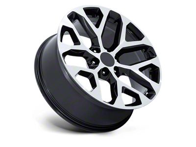Performance Replicas PR177 Gloss Black Machined Face 6-Lug Wheel; 24x10; 24mm Offset (07-14 Yukon)