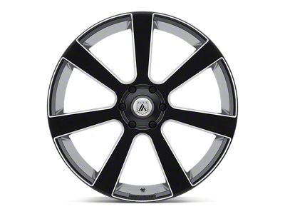 Asanti Apollo Satin Black Milled 6-Lug Wheel; 24x9; 15mm Offset (19-24 RAM 1500)