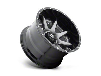 Fuel Wheels Rampage Matte Gunmetal with Black Lip 6-Lug Wheel; 22x12; -44mm Offset (23-24 Colorado)