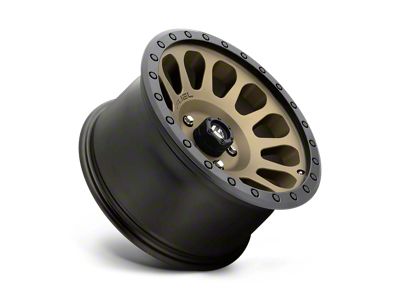 Fuel Wheels Vector Matte Bronze with Black Bead Ring 6-Lug Wheel; 20x10; -18mm Offset (23-24 Colorado)