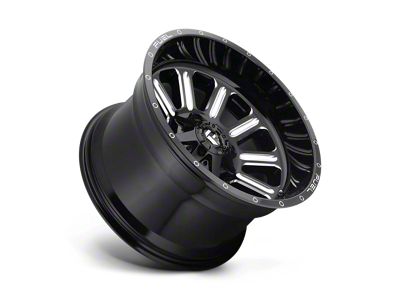 Fuel Wheels Hardline Gloss Black Milled 6-Lug Wheel; 20x9; 19mm Offset (07-14 Yukon)