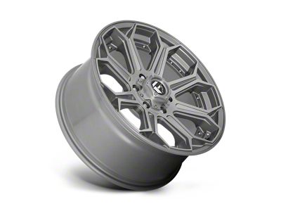 Fuel Wheels Siege Brushed Gunmetal with Tinted Clear 6-Lug Wheel; 26x14; -75mm Offset (23-24 Colorado)