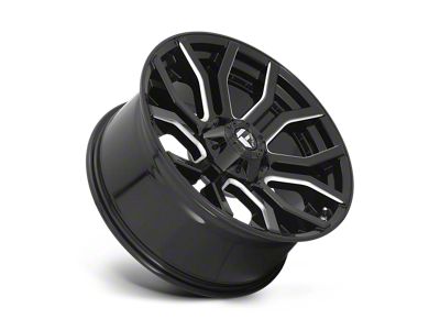 Fuel Wheels Rage Gloss Black Milled 6-Lug Wheel; 22x10; -18mm Offset (2024 Ranger)
