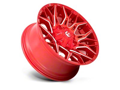 Fuel Wheels Twitch Candy Red Milled 6-Lug Wheel; 22x10; -18mm Offset (23-24 Colorado)