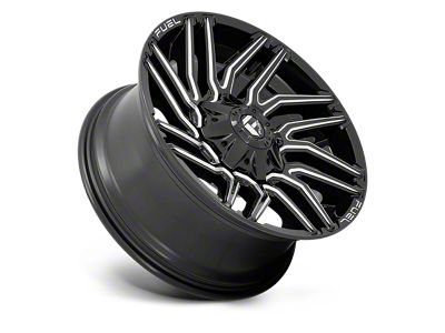 Fuel Wheels Typhoon Gloss Black Milled 6-Lug Wheel; 22x12; -44mm Offset (19-23 Ranger)