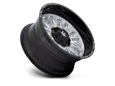 Fuel Wheels Arc Silver Brushed Face with Milled Black Lip 6-Lug Wheel; 20x10; -18mm Offset (07-14 Yukon)