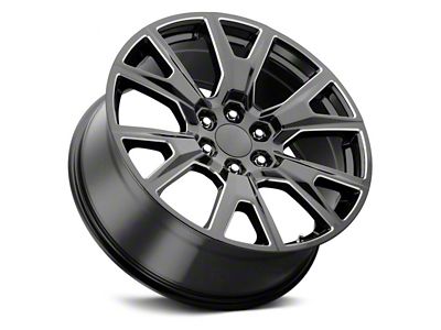 Voxx Replica CHSEZ Style Gloss Black Milled 6-Lug Wheel; 22x9; 31mm Offset (14-18 Silverado 1500)