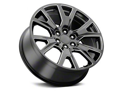 Voxx Replica CHSEZ Style Gloss Black Milled 6-Lug Wheel; 22x9; 31mm Offset (14-18 Sierra 1500)