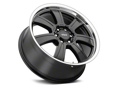 Voxx Turin Gloss Black with Mirror Machined Lip Wheel; 18x8.5; 39mm Offset (19-24 RAM 1500)