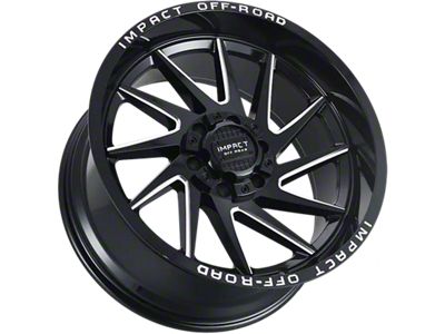 Impact Wheels 824 Gloss Black Milled 6-Lug Wheel; 22x12; -44mm Offset (23-24 Canyon)