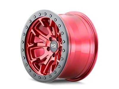 Dirty Life DT-1 Crimson Candy Red 6-Lug Wheel; 17x9; -12mm Offset (19-23 Ranger)