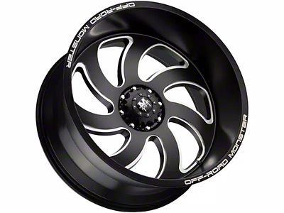 Off-Road Monster M07 Flat Black Milled 6-Lug Wheel; 20x10; -19mm Offset (19-23 Ranger)