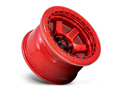 Fuel Wheels Block Beadlock Candy Red 6-Lug Wheel; 17x9; -15mm Offset (2024 Ranger)