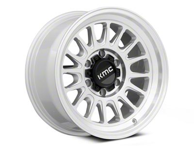 KMC Impact Ol Silver Machined 6-Lug Wheel; 17x8.5; 0mm Offset (07-13 Sierra 1500)