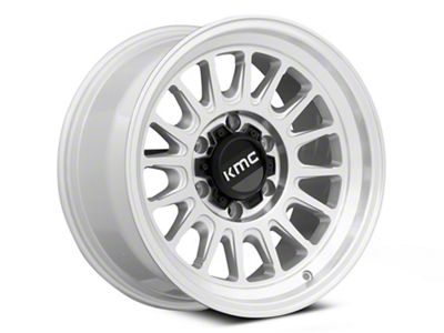 KMC Impact Ol Silver Machined 6-Lug Wheel; 17x8.5; 0mm Offset (23-24 Canyon)