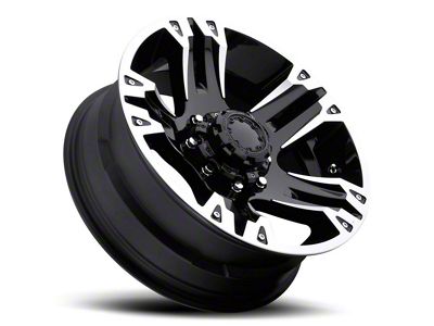 Ultra Wheels Maverick Gloss Black Machined 6-Lug Wheel; 17x8; 10mm Offset (15-20 Yukon)