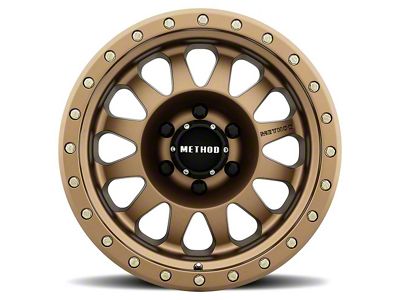 Method Race Wheels MR304 Double Standard Bronze 6-Lug Wheel; 17x8.5; 0mm Offset (15-20 Yukon)