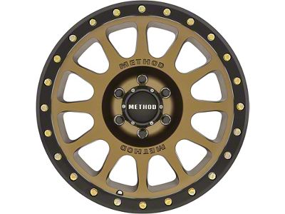 Method Race Wheels MR305 NV Bronze 6-Lug Wheel; 16x8; 0mm Offset (2024 Ranger)