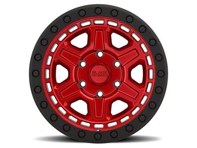 Black Rhino Reno Candy Red with Black Bolts 6-Lug Wheel; 17x9; 0mm Offset (2024 Ranger)