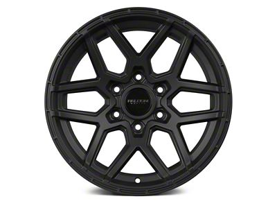 Falcon Wheels T9 Atlas Series Full Matte Black 6-Lug Wheel; 17x9; -15mm Offset (15-20 Yukon)