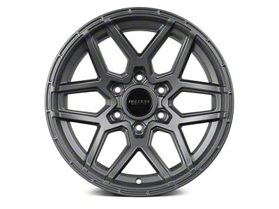 Falcon Wheels T9 Atlas Series Full Matte Gunmetal 6-Lug Wheel; 17x9; -25mm Offset (2024 Ranger)