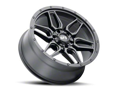 G-FX TR-18 Matte Black 6-Lug Wheel; 17x8.5; 18mm Offset (2024 Ranger)