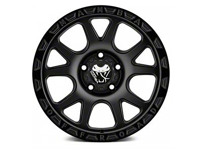 Mamba Offroad Wheels Type M27 Matte Black 6-Lug Wheel; 17x9; 12mm Offset (15-20 Tahoe)