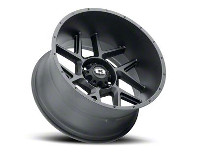 Vision Off-Road Sliver Satin Black 6-Lug Wheel; 20x9; 0mm Offset (2024 Ranger)