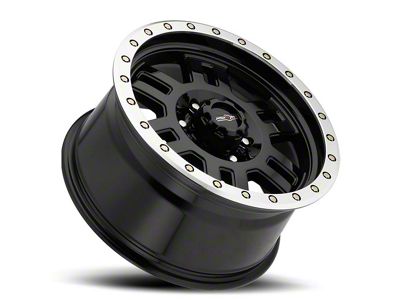 Vision Off-Road Manx Gloss Black Machined 6-Lug Wheel; 17x8.5; 0mm Offset (07-14 Tahoe)