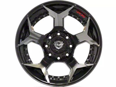 4Play 4P50 Brushed Black 6-Lug Wheel; 20x10; -18mm Offset (15-20 Yukon)