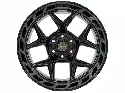 4Play 4P55 Brushed Black 6-Lug Wheel; 20x10; -18mm Offset (21-24 Yukon)