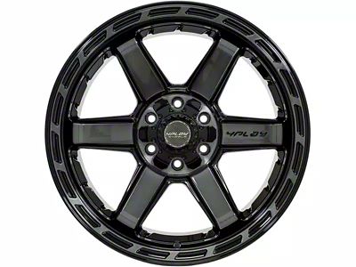 4Play 4P63 Brushed Black 6-Lug Wheel; 20x10; -18mm Offset (23-24 Canyon)