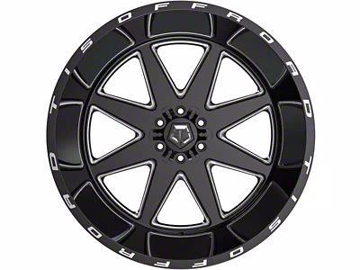 TIS 551BM Gloss Black Milled 6-Lug Wheel; 20x10; -25mm Offset (2024 Ranger)