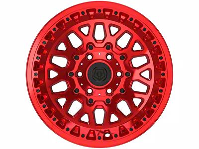 TIS 555MRT Gloss Red 6-Lug Wheel; 17x9; -12mm Offset (2024 Ranger)