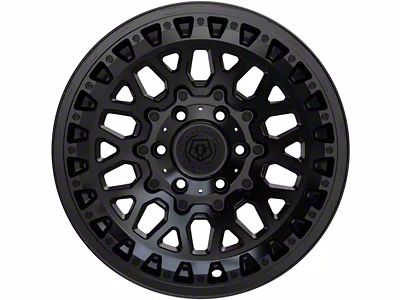 TIS 555SB Satin Black 6-Lug Wheel; 17x9; -12mm Offset (21-24 Yukon)