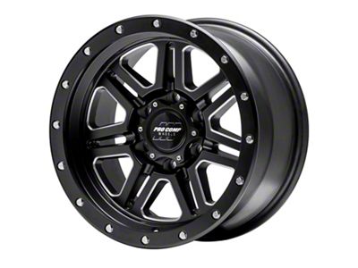 Pro Comp Wheels 62 Series Apex Satin Black Milled 6-Lug Wheel; 20x10; -18mm Offset (07-14 Tahoe)