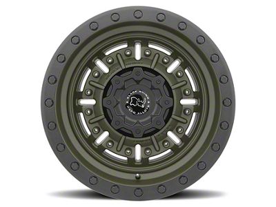 Black Rhino Abrams Olive Drab Green 6-Lug Wheel; 17x8.5; 0mm Offset (23-24 Canyon)