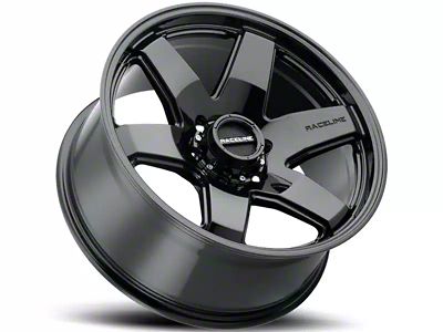 Raceline Addict Gloss Black 6-Lug Wheel; 18x9; -12mm Offset (21-24 Yukon)