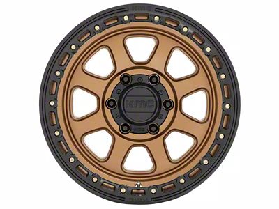 KMC Chase Matte Bronze with Black Lip 6-Lug Wheel; 20x9; 0mm Offset (15-20 Yukon)