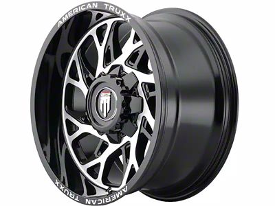 American Truxx Destiny Gloss Black Machined 6-Lug Wheel; 20x10; -24mm Offset (23-24 Canyon)