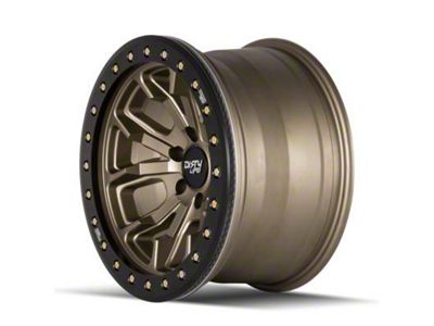 Dirty Life DT-1 Matte Gold 6-Lug Wheel; 17x9; -12mm Offset (21-24 Yukon)