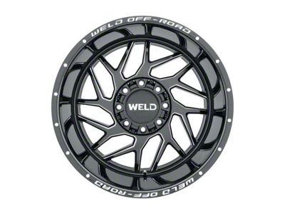Weld Off-Road Fulcrum Gloss Black Milled 6-Lug Wheel; 20x9; 0mm Offset (23-24 Colorado)