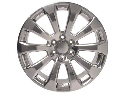 High Country Style Polished 6-Lug Wheel; 22x9; 28mm Offset (21-24 Tahoe)