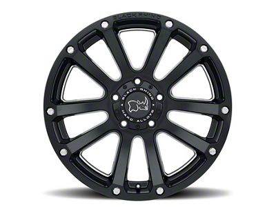 Black Rhino Highland Matte Black 6-Lug Wheel; 18x9.5; -12mm Offset (21-24 Yukon)