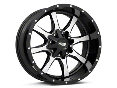 Moto Metal MO970 Gloss Black Machined 6-Lug Wheel; 20x12; -44mm Offset (07-14 Tahoe)